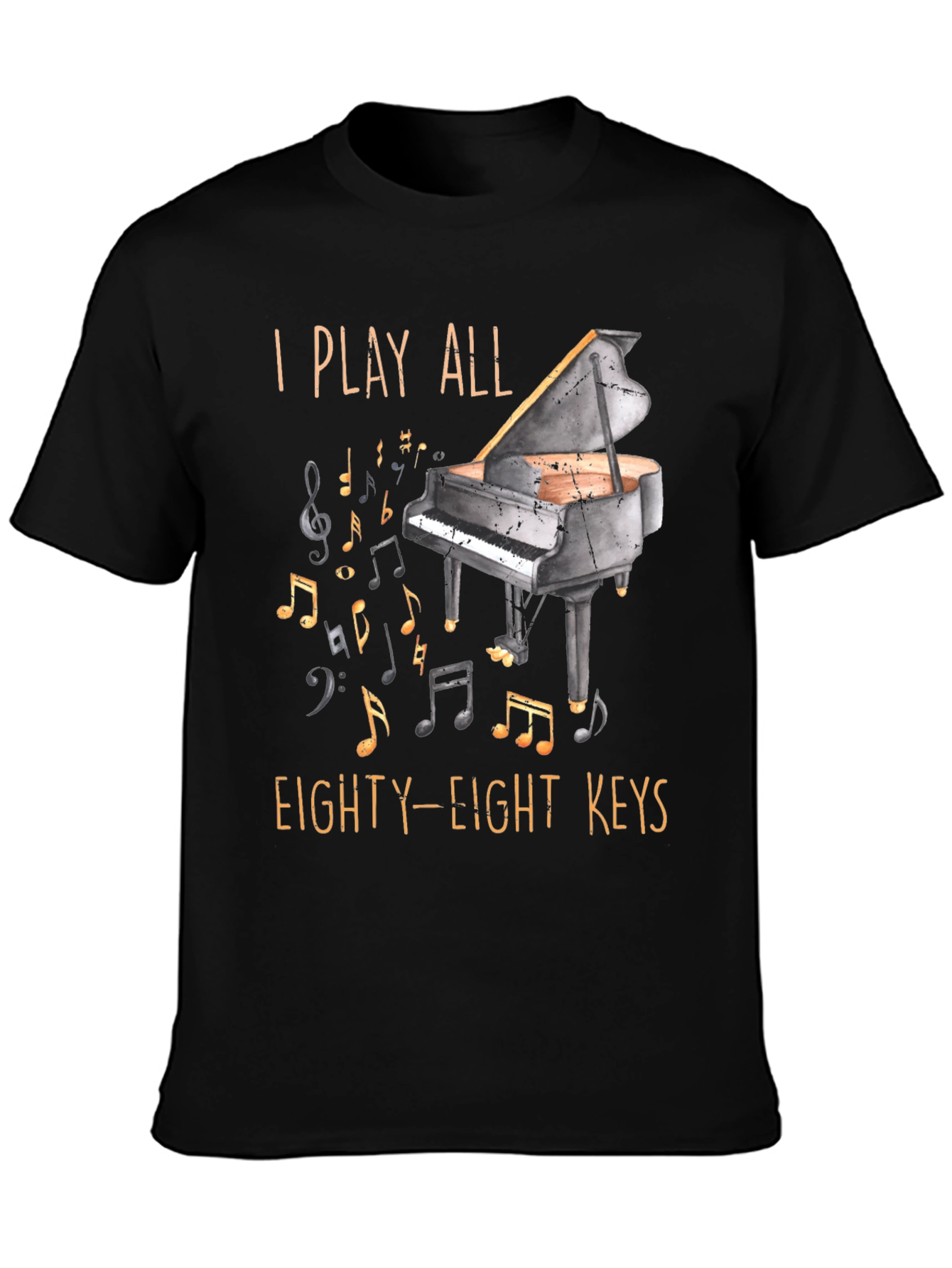 Piano Player Graphic T-Shirt - 88 Keys
