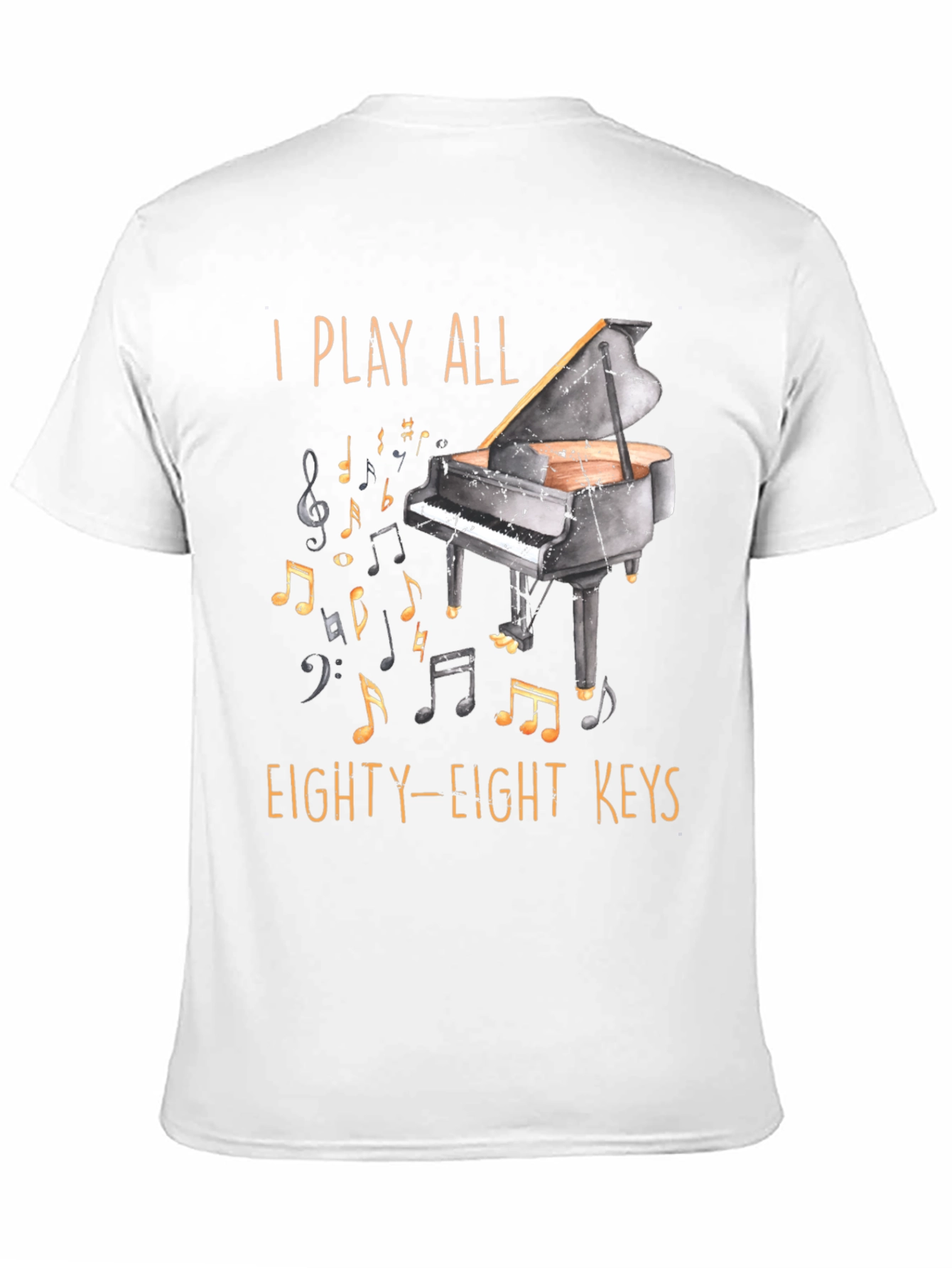 Piano Player Graphic T-Shirt - 88 Keys