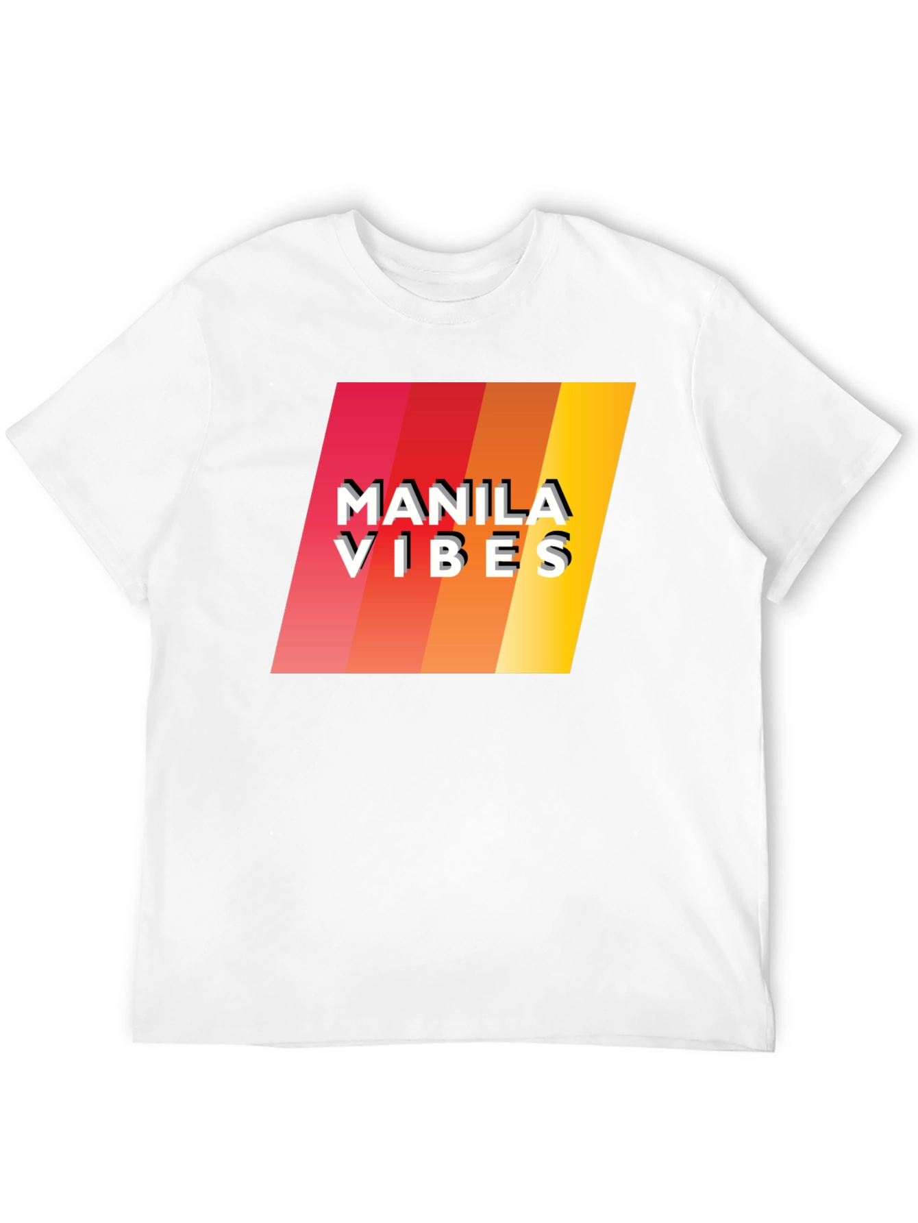 Manila Vibes Retro Graphic Tee - Black