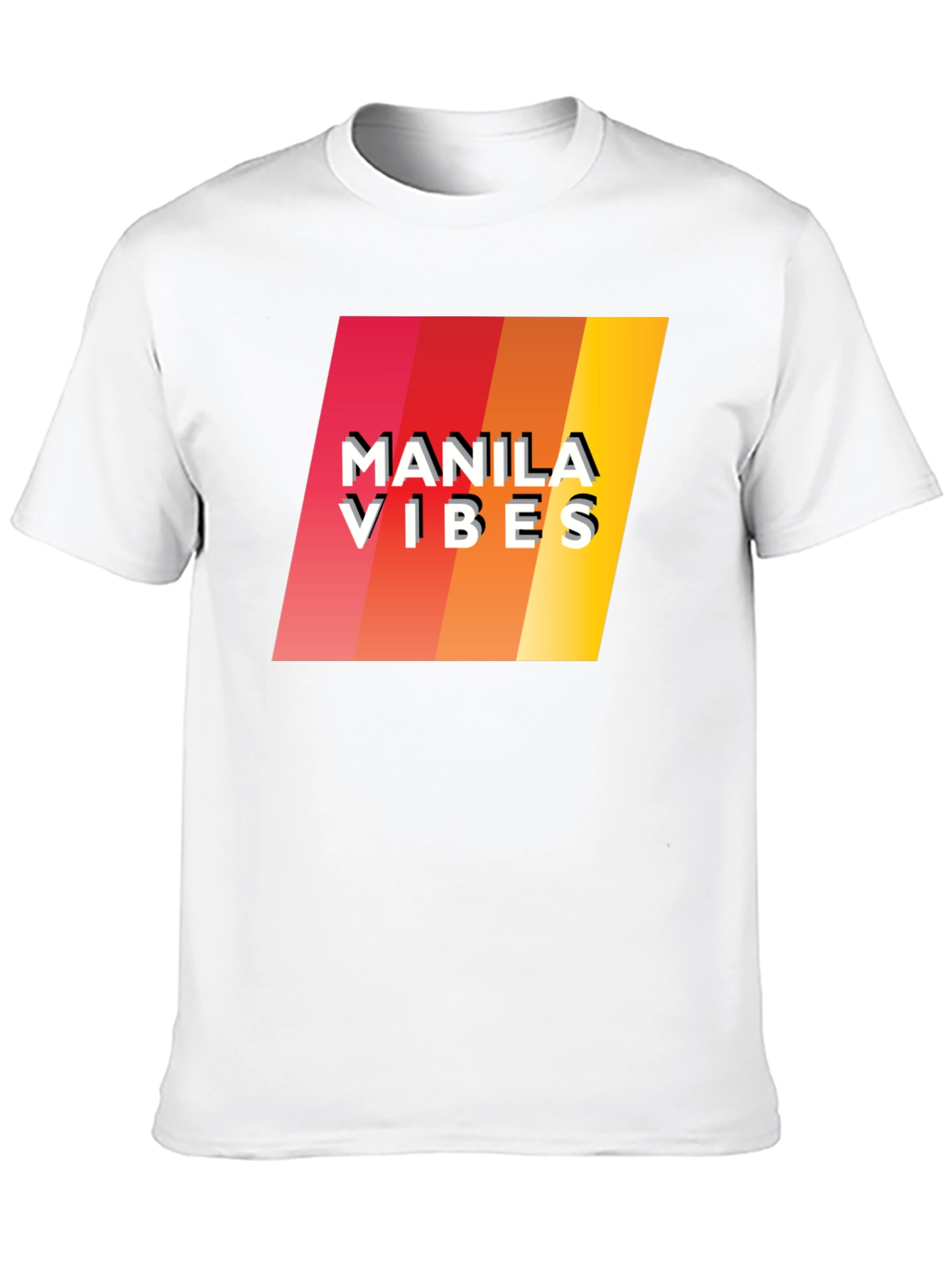 Manila Vibes Retro Graphic Tee - Black