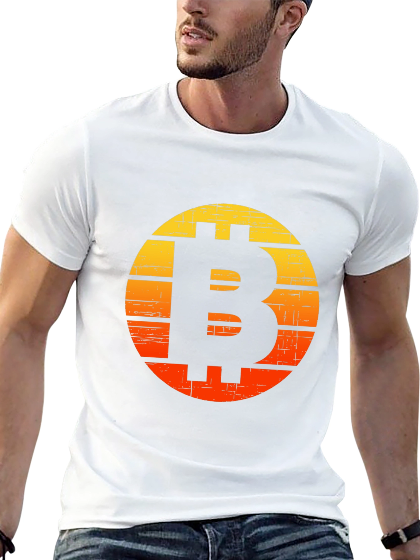 Bitcoin Sunset Graphic T-Shirt