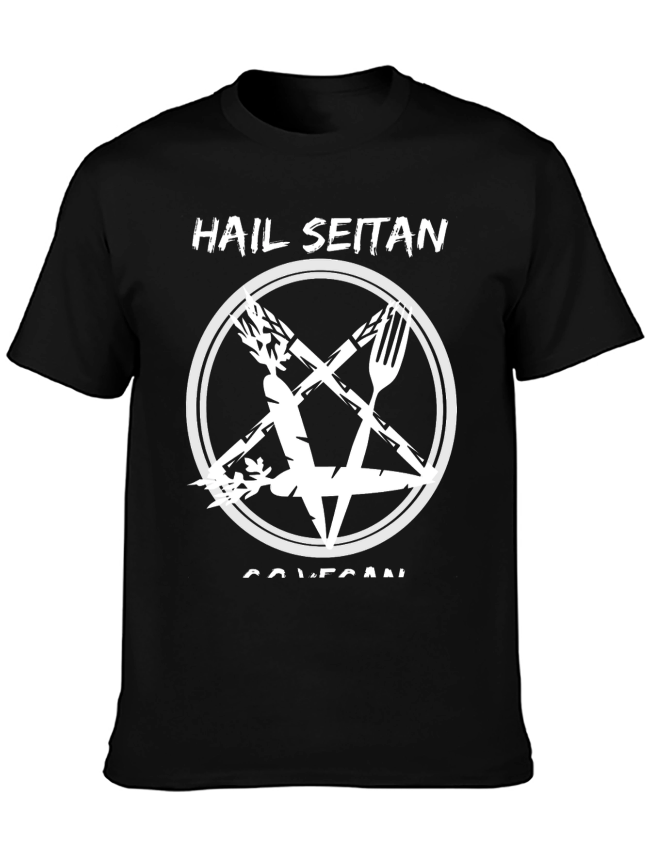 Hail Seitan Vegan T-Shirt - Funny Graphic Tee