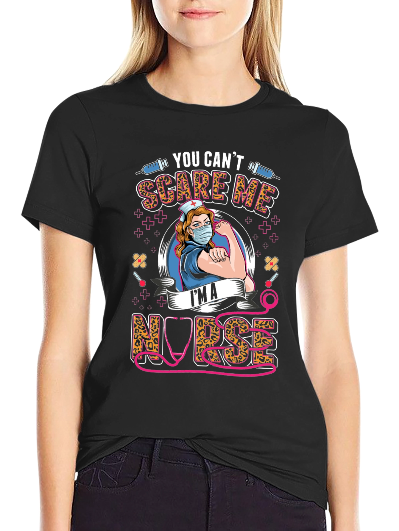 You Cant Scare Me Im A Nurse T-Shirt