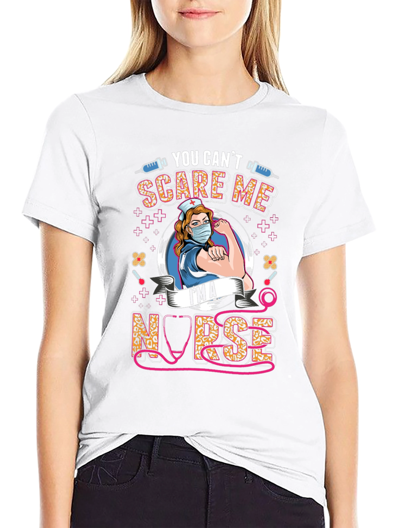 You Cant Scare Me Im A Nurse T-Shirt