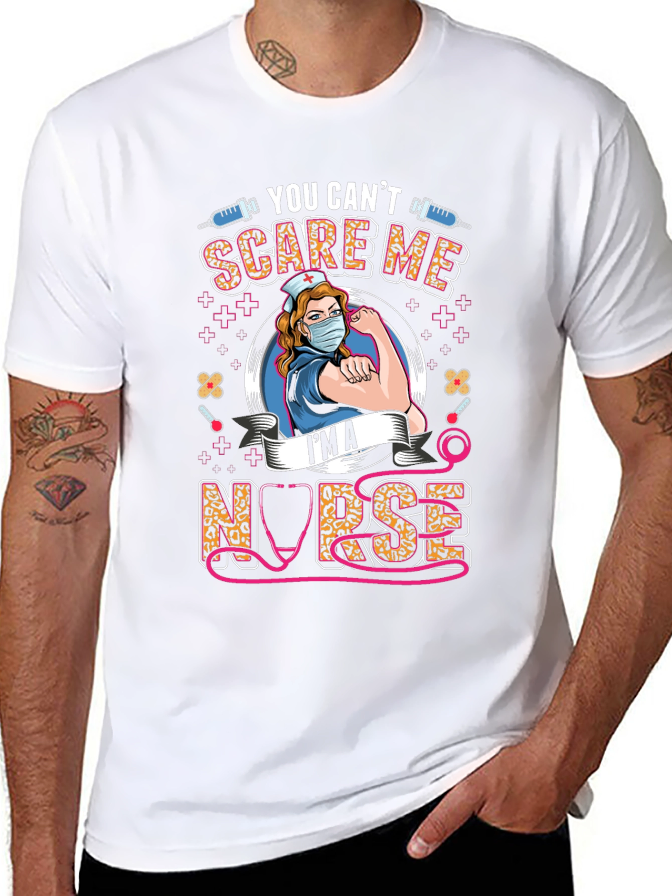 You Cant Scare Me Im A Nurse T-Shirt