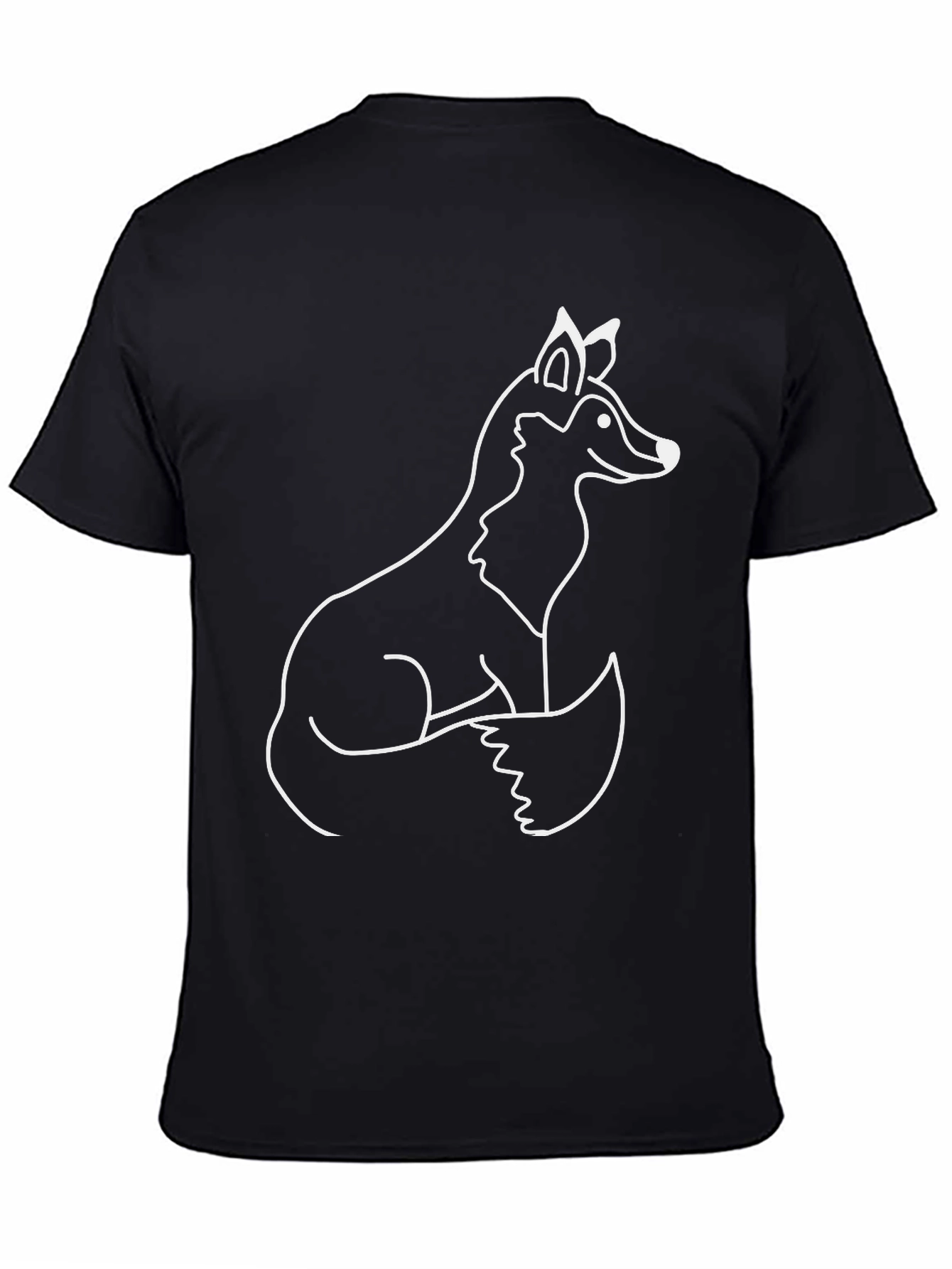 Fox Graphic Tee - Black Cotton Blend