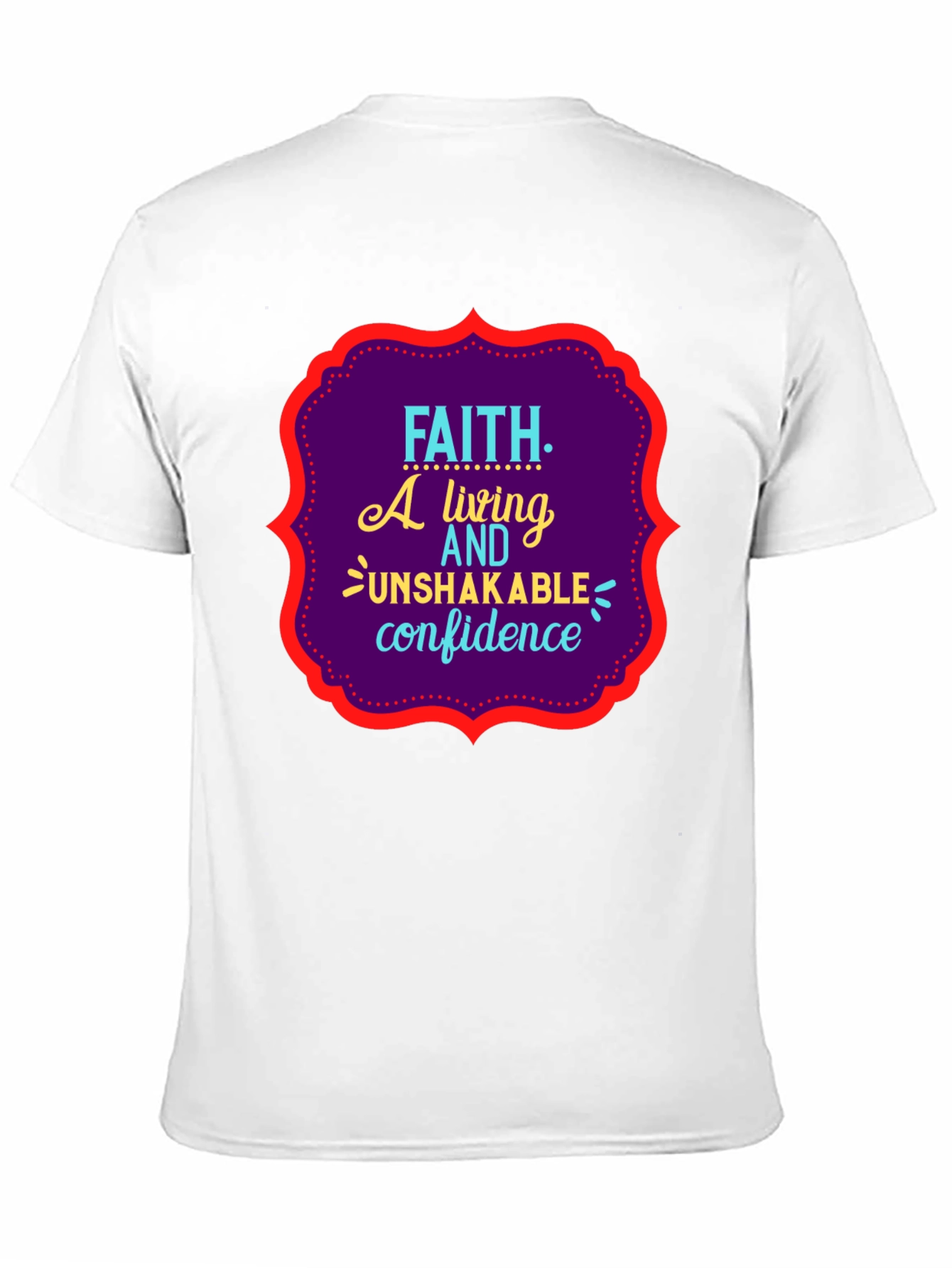 Faith Unshakable Confidence Black Graphic T-Shirt