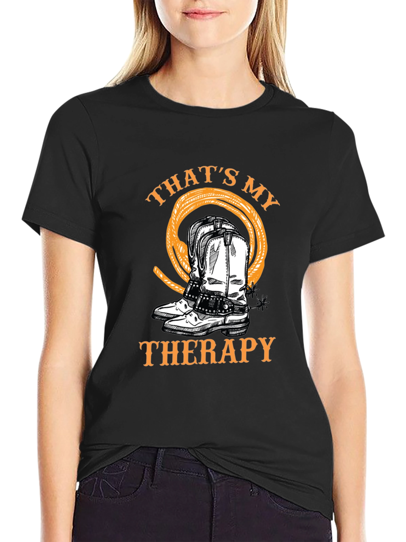 Cowboy Boots Therapy T-Shirt