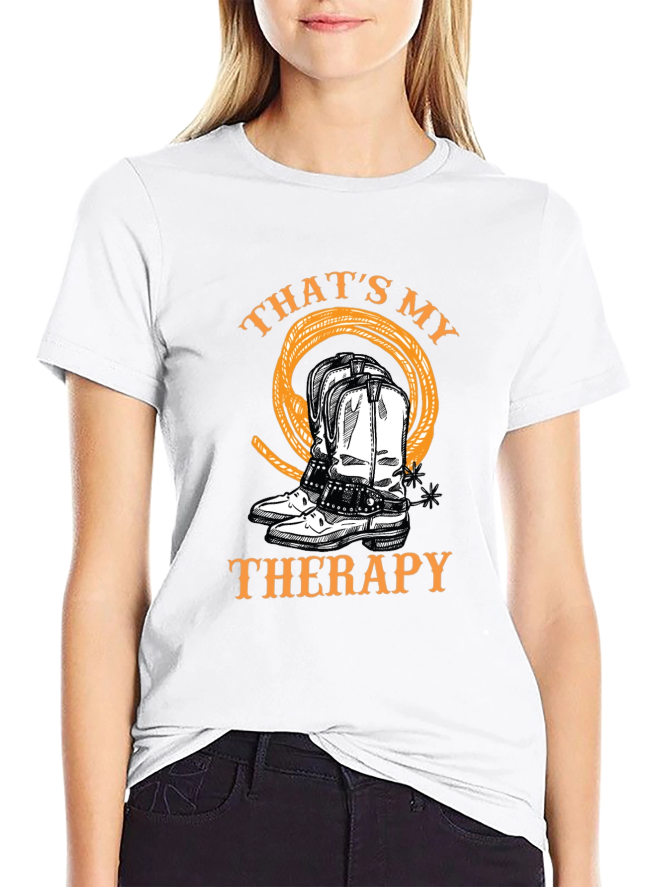Cowboy Boots Therapy T-Shirt