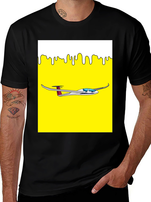 Glider Plane Graphic Tee - Aviation Enthusiast Shirt