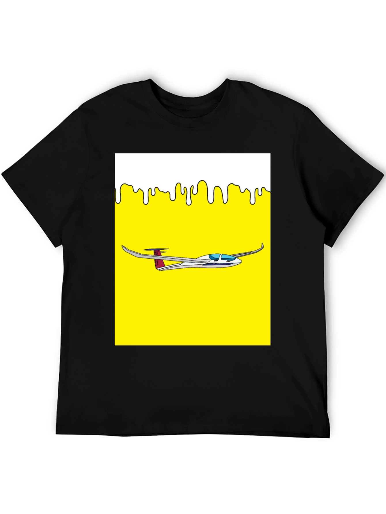 Glider Plane Graphic Tee - Aviation Enthusiast Shirt