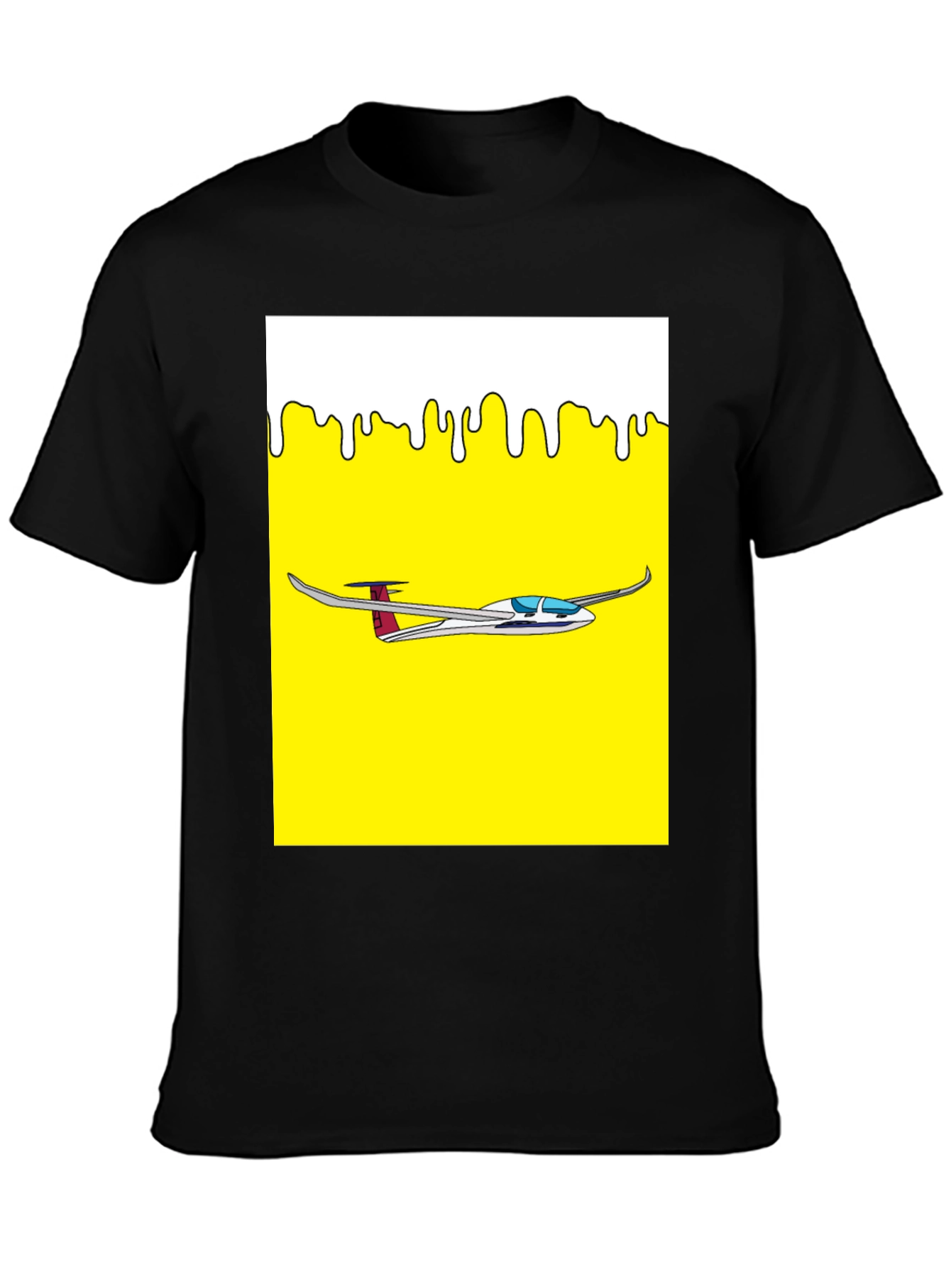 Glider Plane Graphic Tee - Aviation Enthusiast Shirt