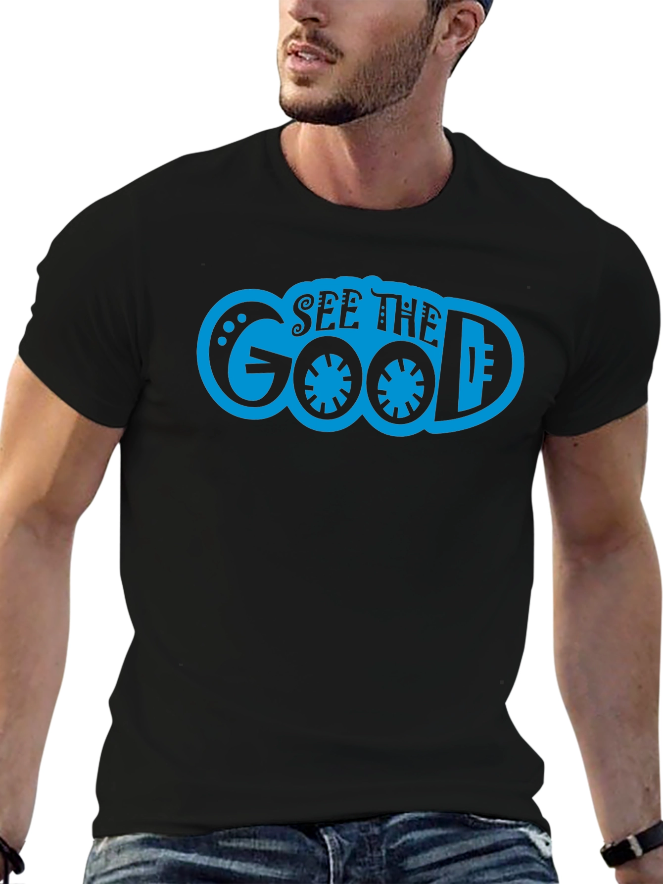 See The Good Graphic T-Shirt - Mens Black Tee