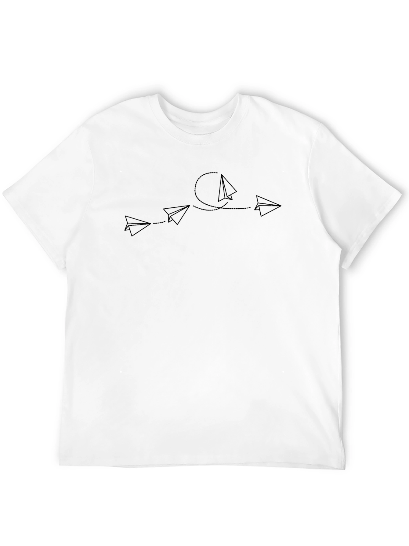 Paper Airplane Graphic Tee - Minimalist Design
