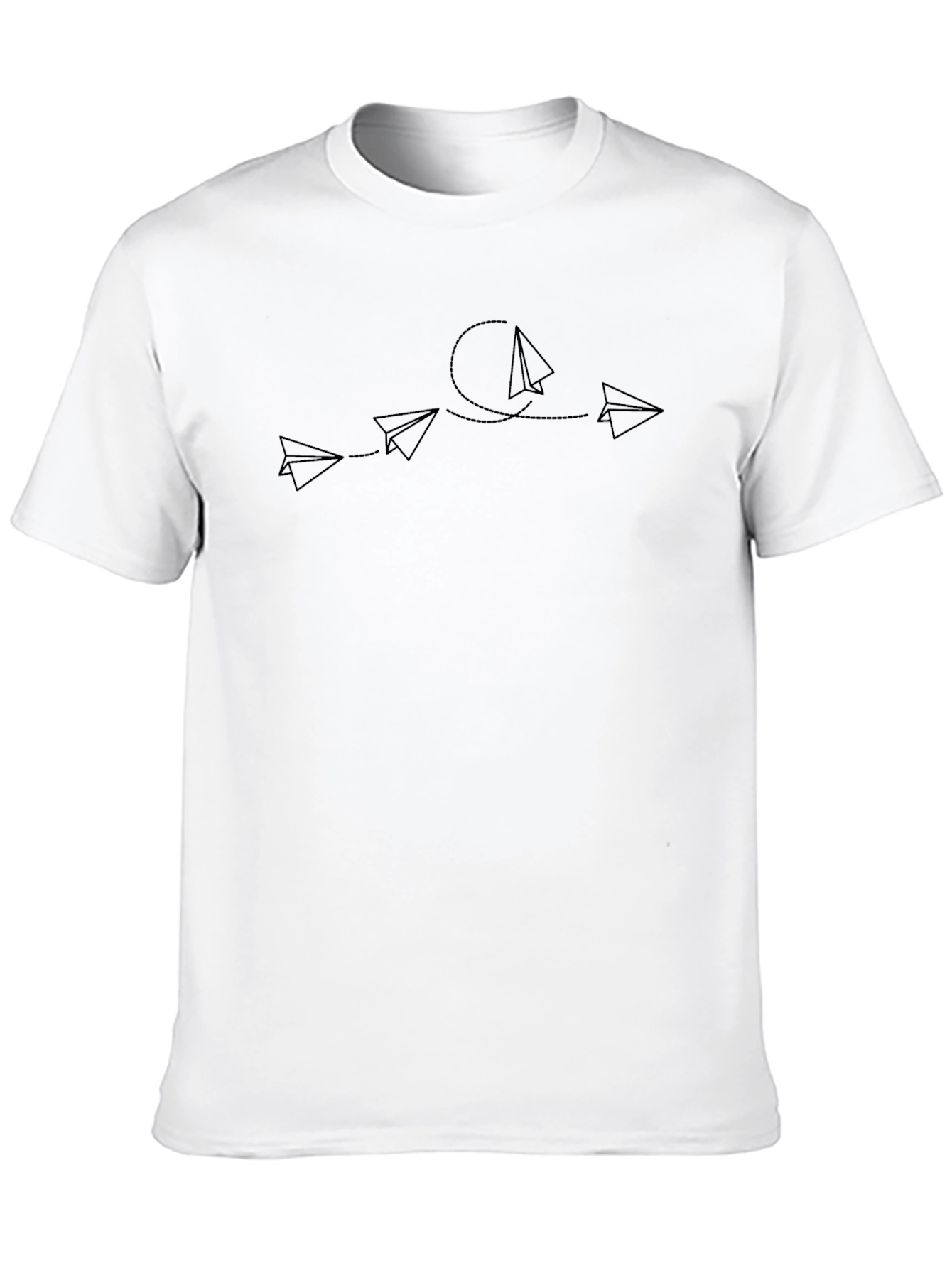 Paper Airplane Graphic Tee - Minimalist Design