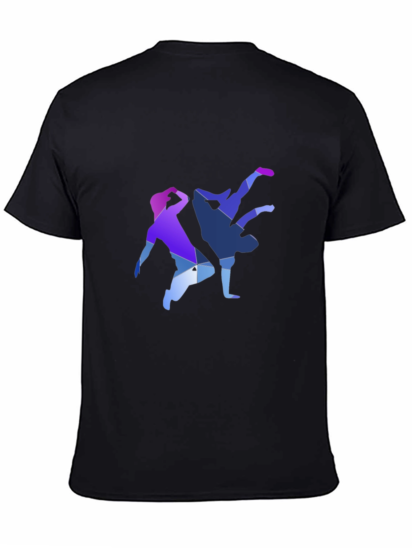 Geometric Breakdance Graphic Tee - Modern Dance Shirt