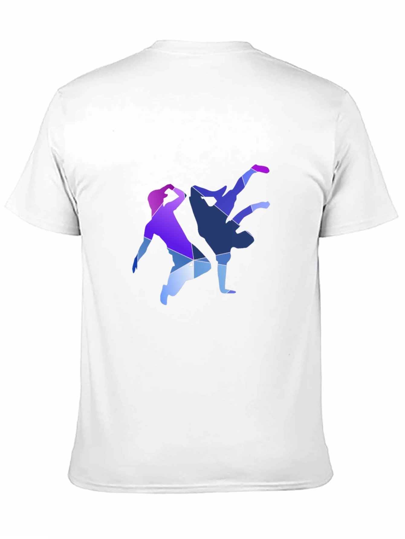 Geometric Breakdance Graphic Tee - Modern Dance Shirt