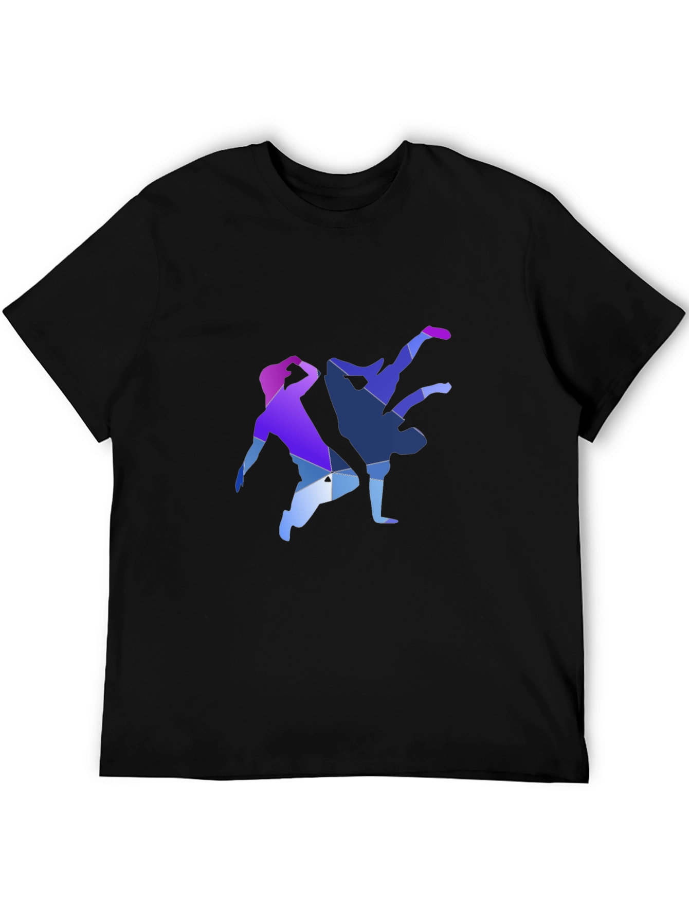Geometric Breakdance Graphic Tee - Modern Dance Shirt