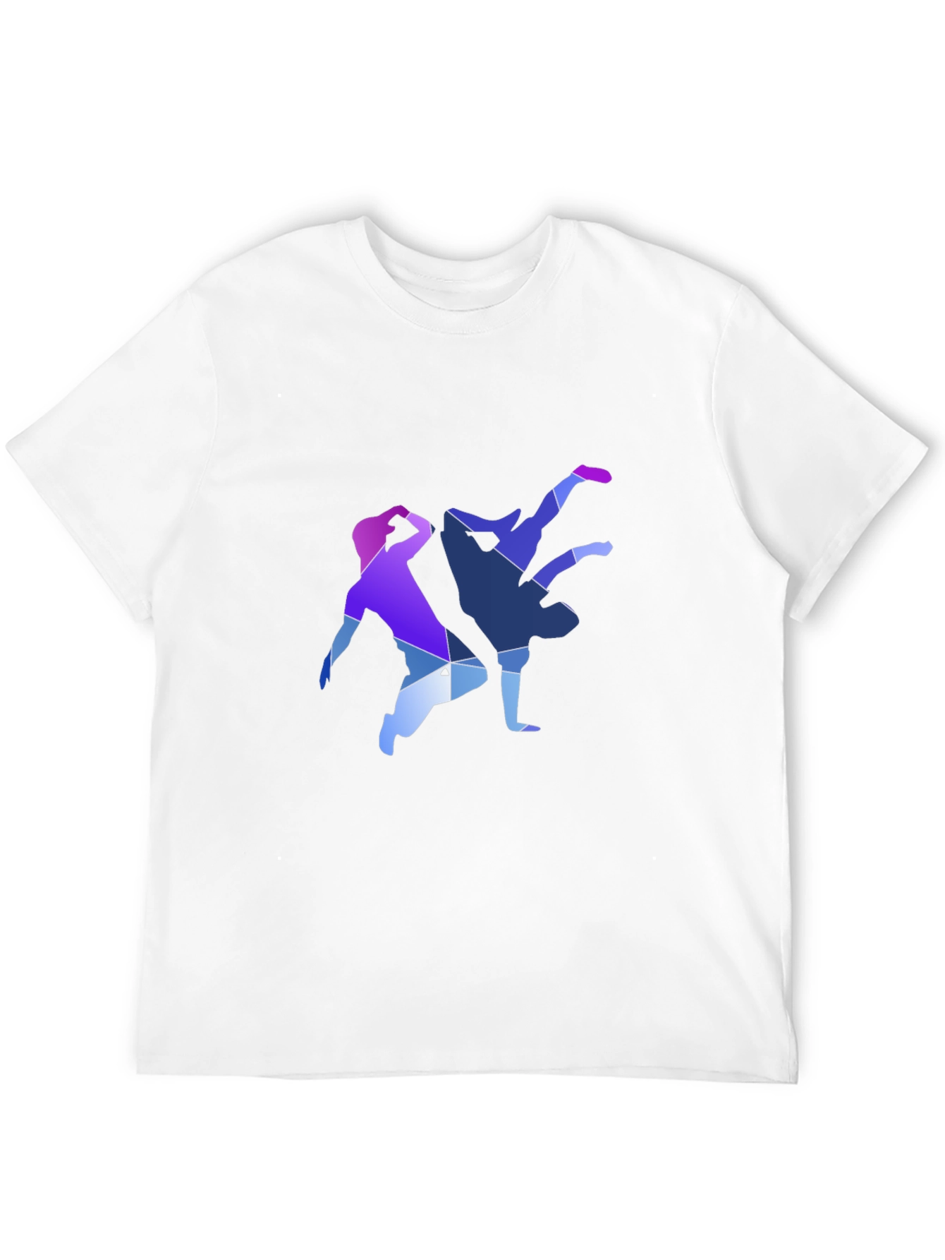 Geometric Breakdance Graphic Tee - Modern Dance Shirt