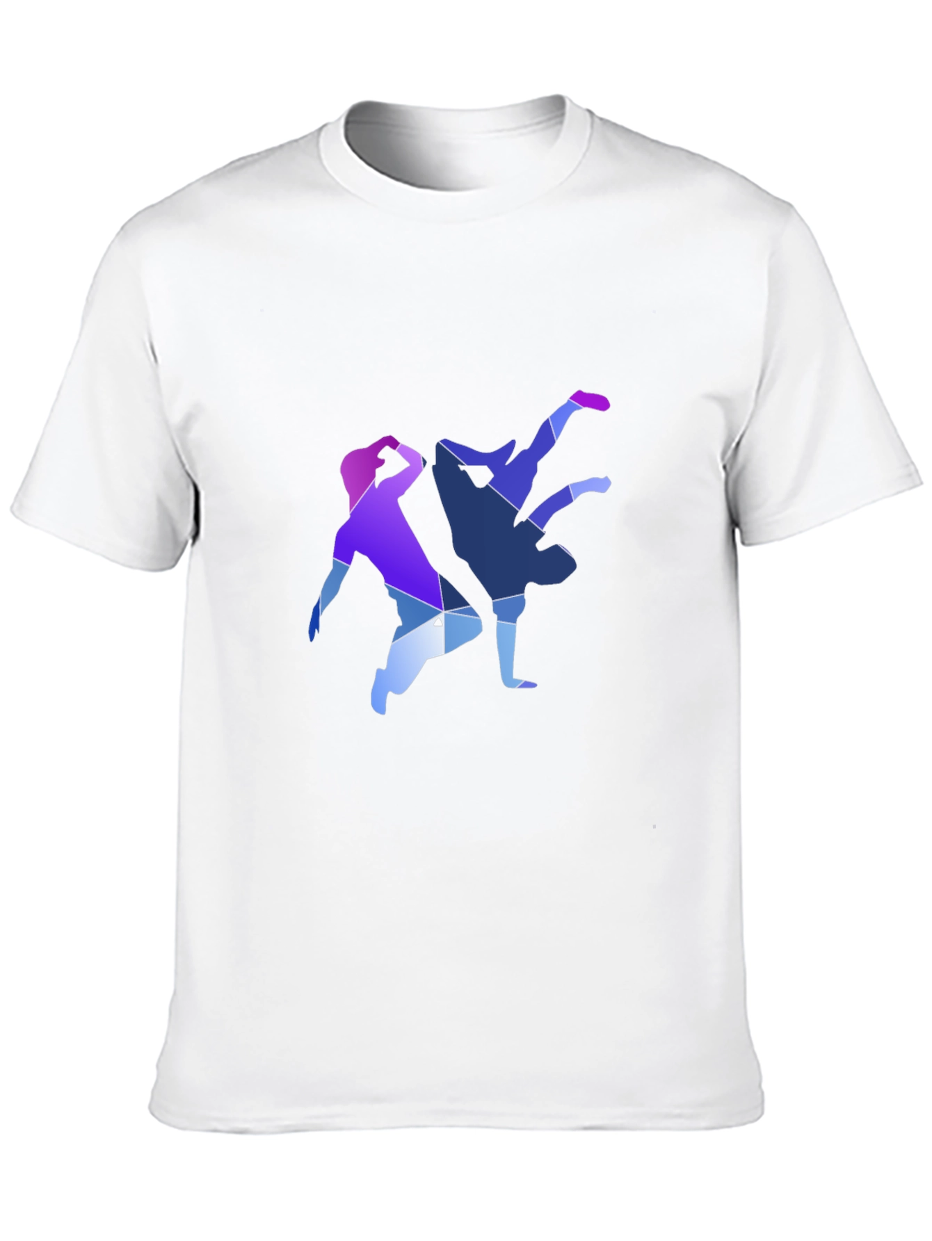 Geometric Breakdance Graphic Tee - Modern Dance Shirt