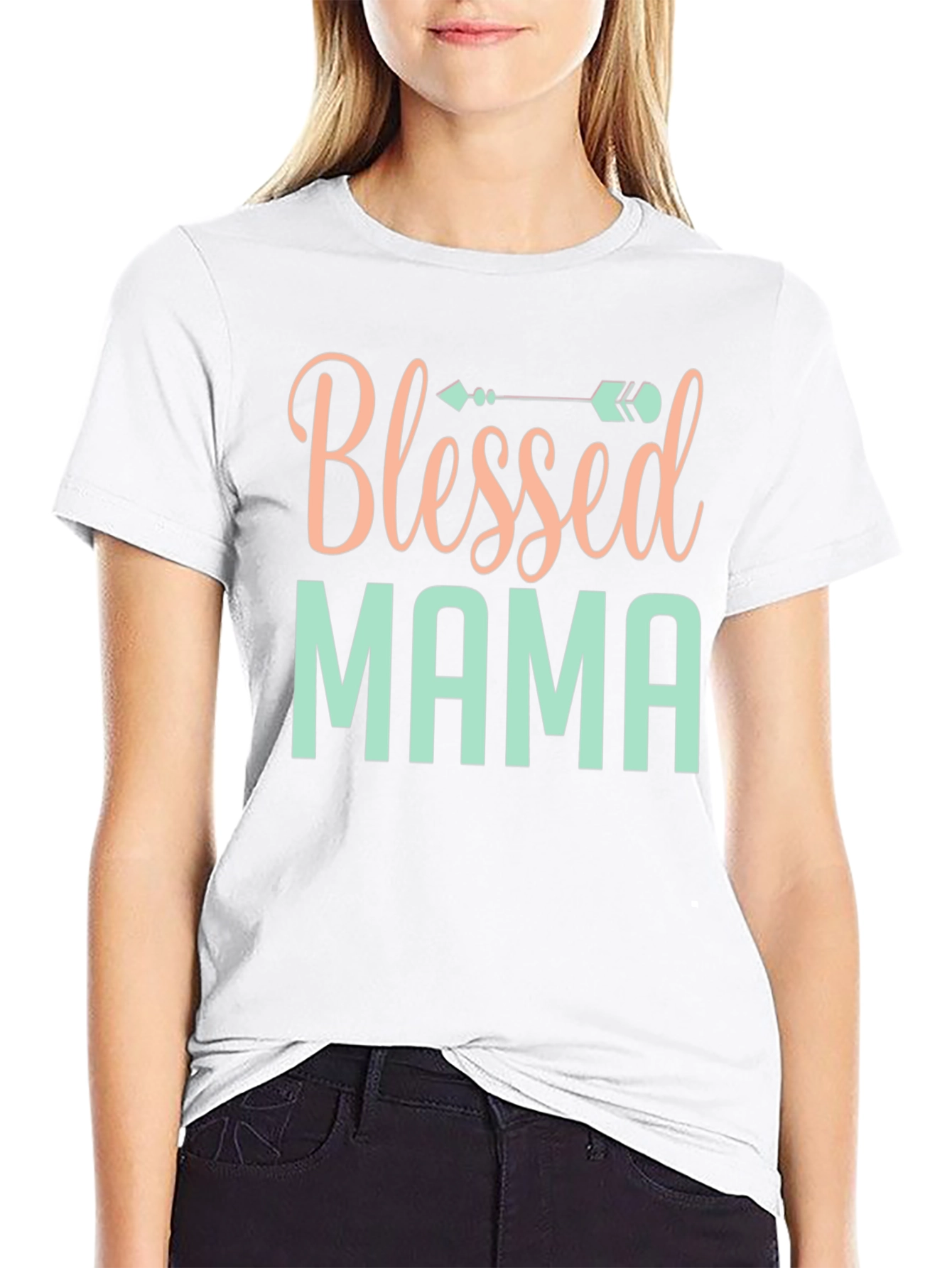 Blessed Mama Graphic T-Shirt - Stylish Comfort