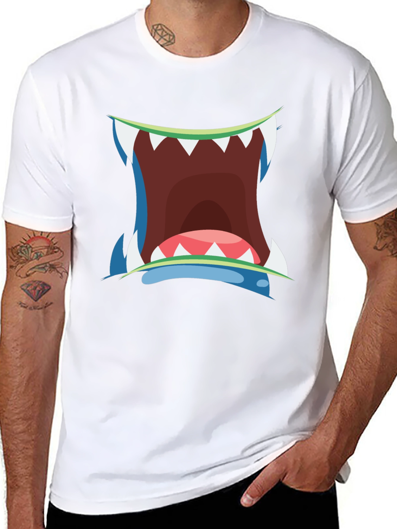 Monster Mouth Graphic T-Shirt