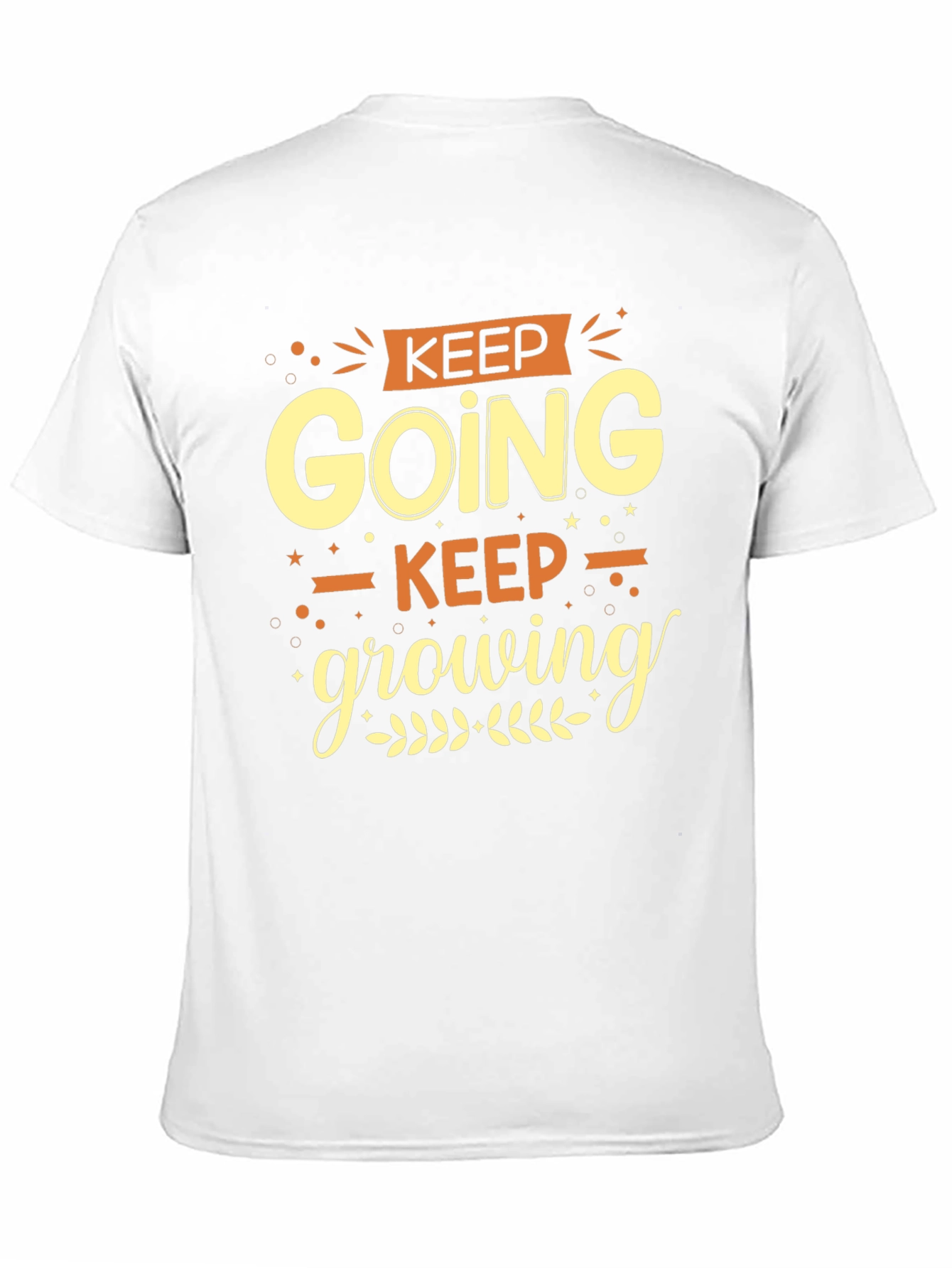 Keep Going Keep Growing Black Graphic Tee