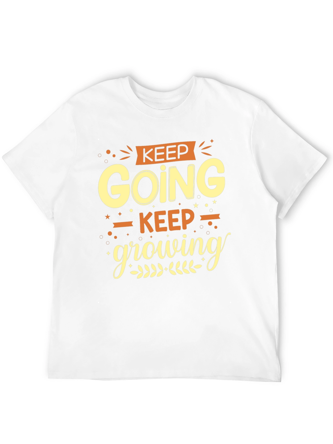 Keep Going Keep Growing Black Graphic Tee