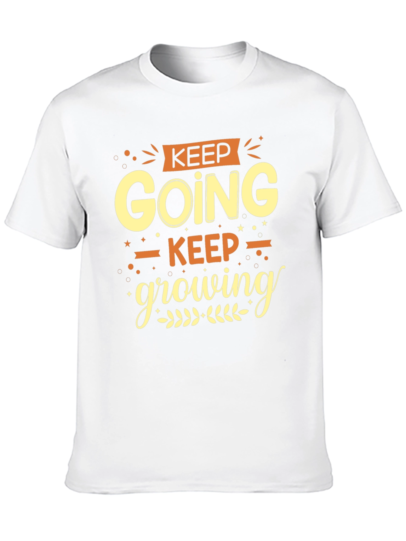 Keep Going Keep Growing Black Graphic Tee