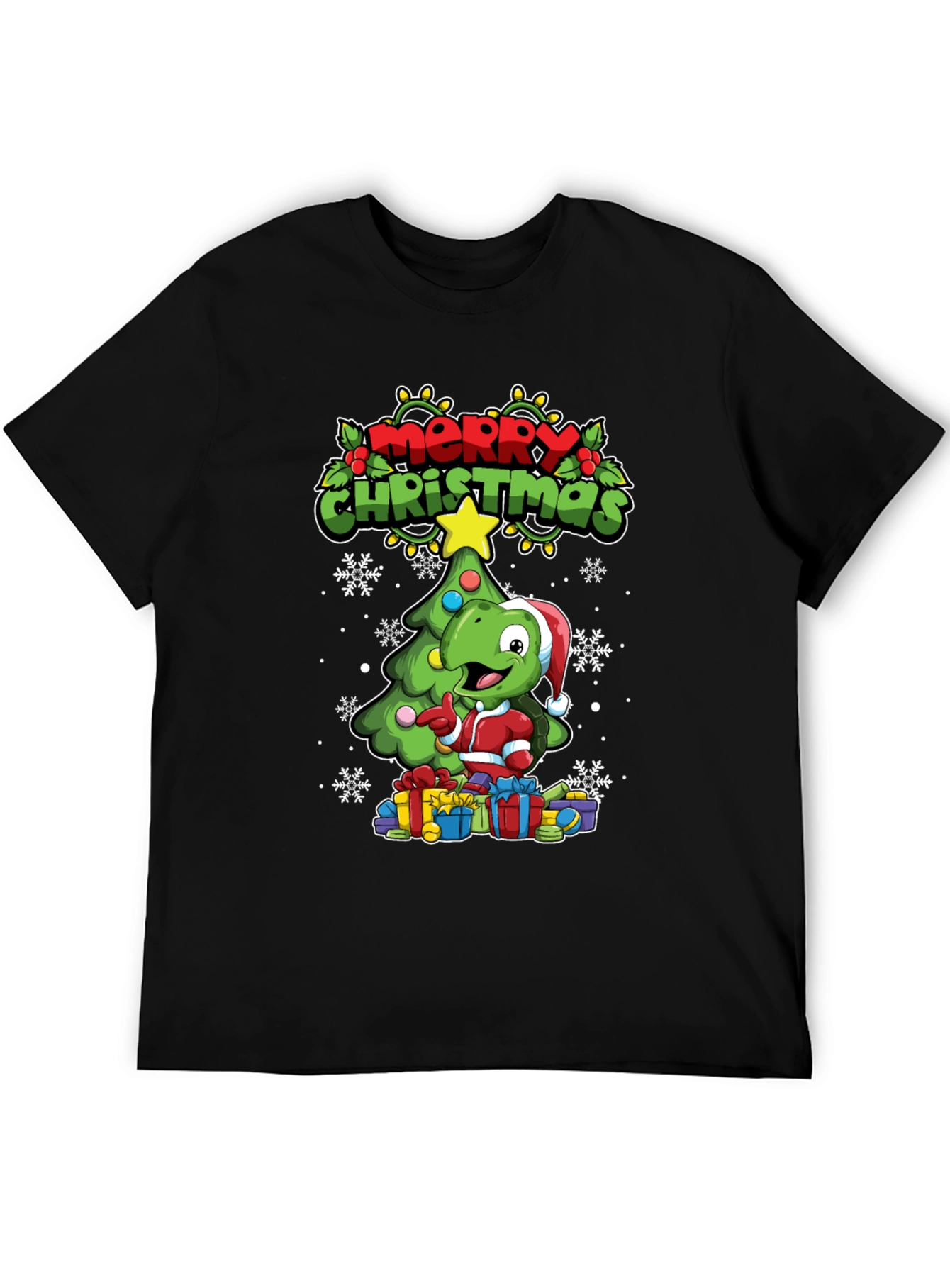Festive Dino Christmas T-Shirt