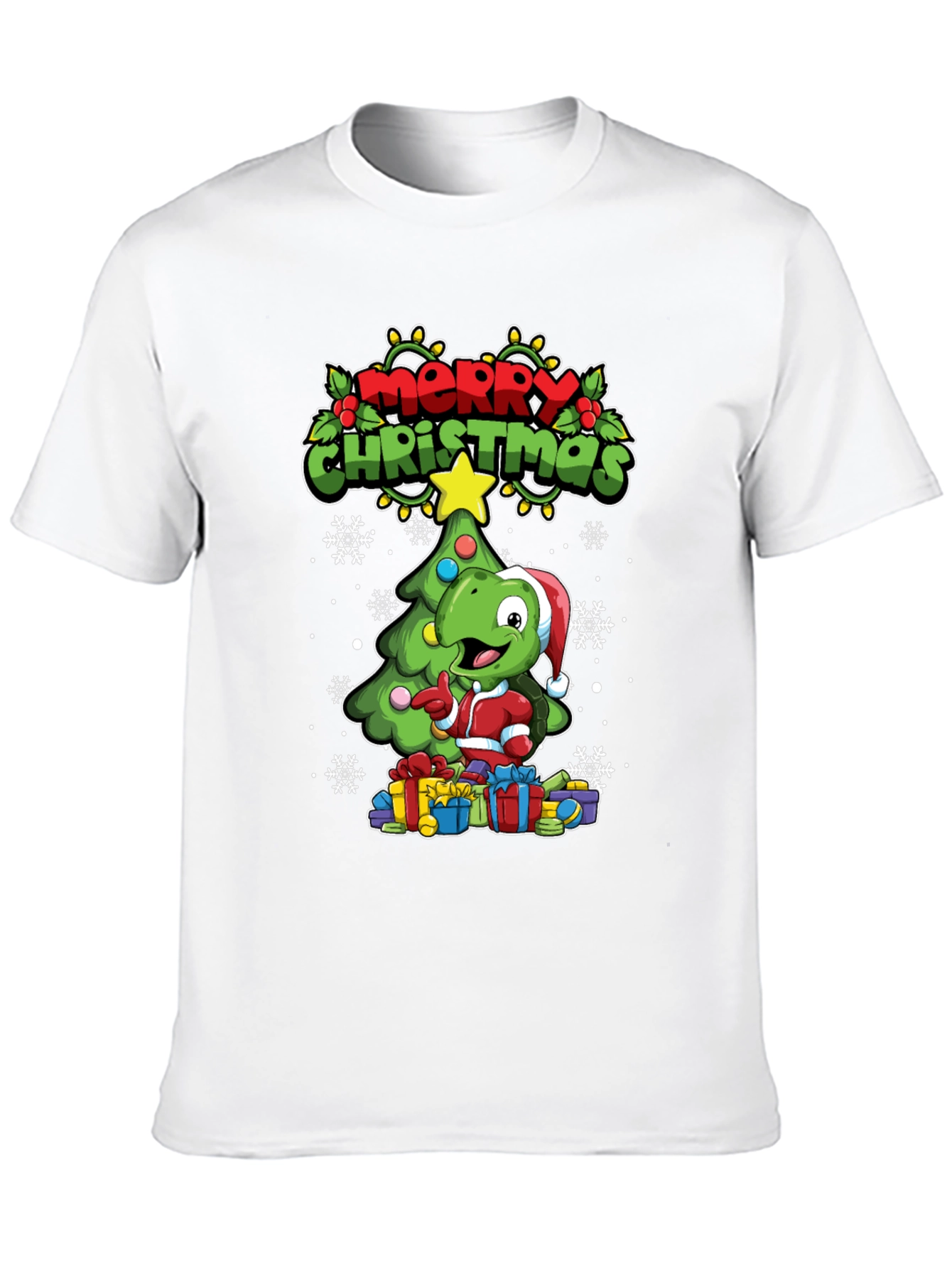 Festive Dino Christmas T-Shirt