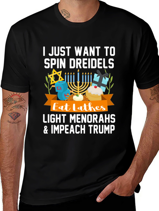 Spin Dreidels & Impeach Trump T-Shirt