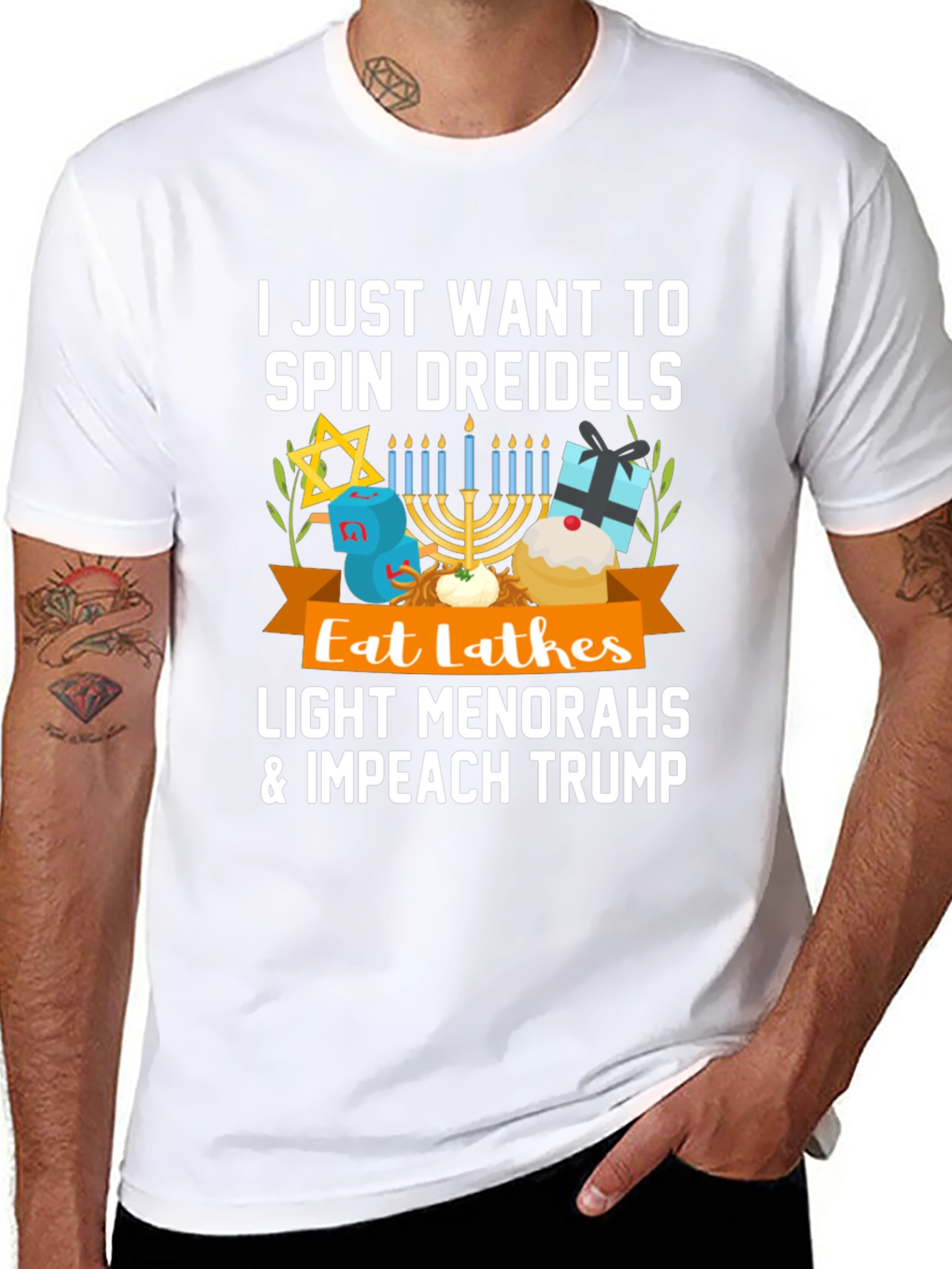 Spin Dreidels & Impeach Trump T-Shirt