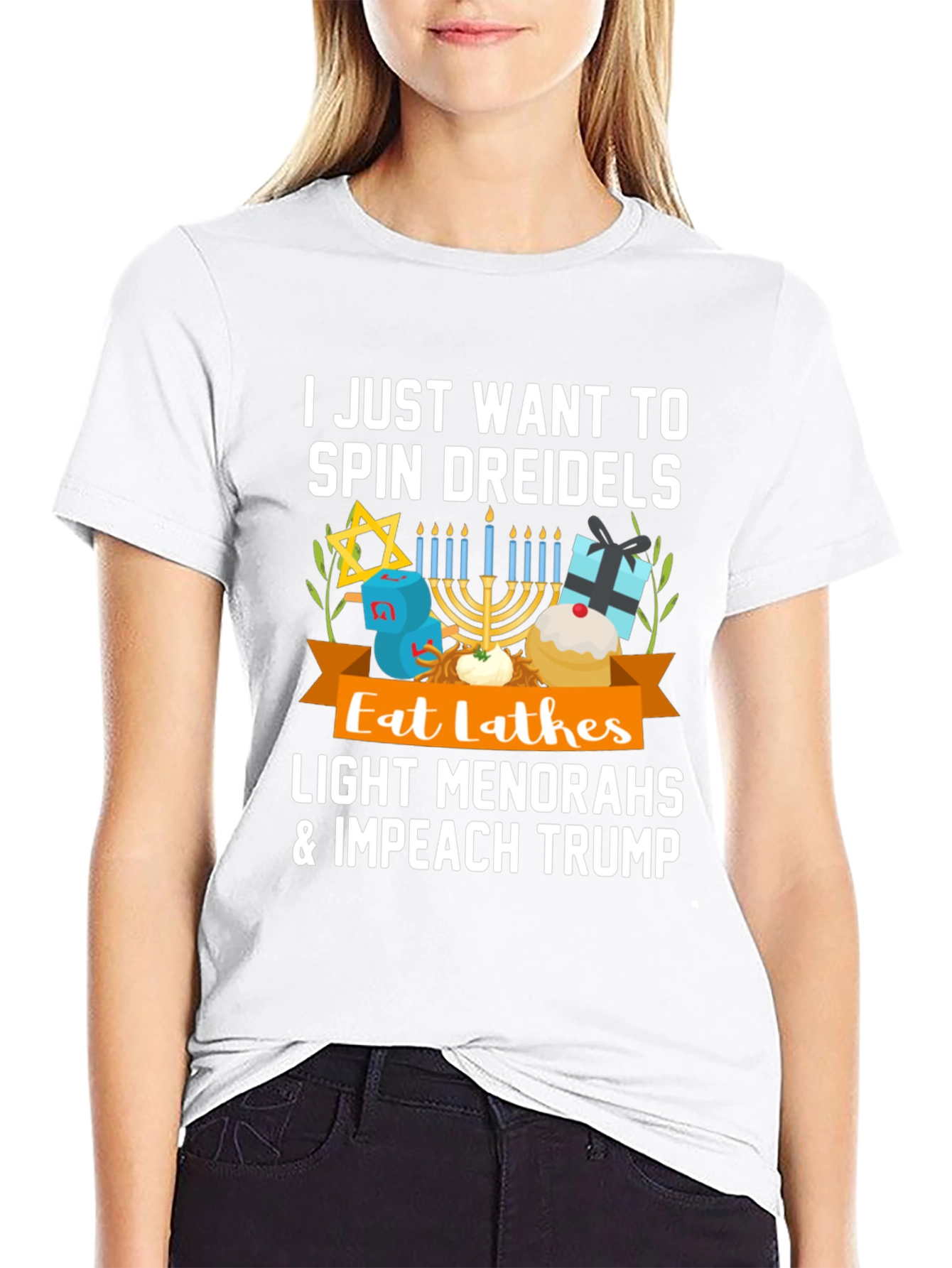 Spin Dreidels & Impeach Trump T-Shirt