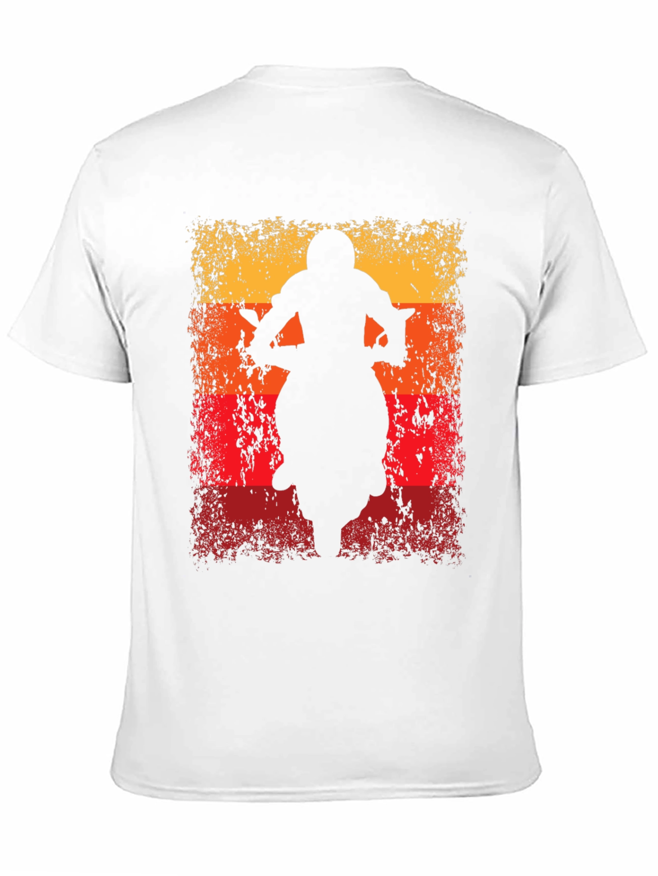 Retro Motorcycle Silhouette Graphic T-Shirt