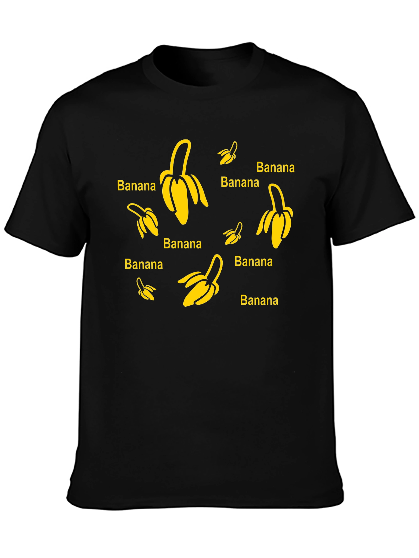 Banana Pattern Graphic T-Shirt - Trendy & Unique