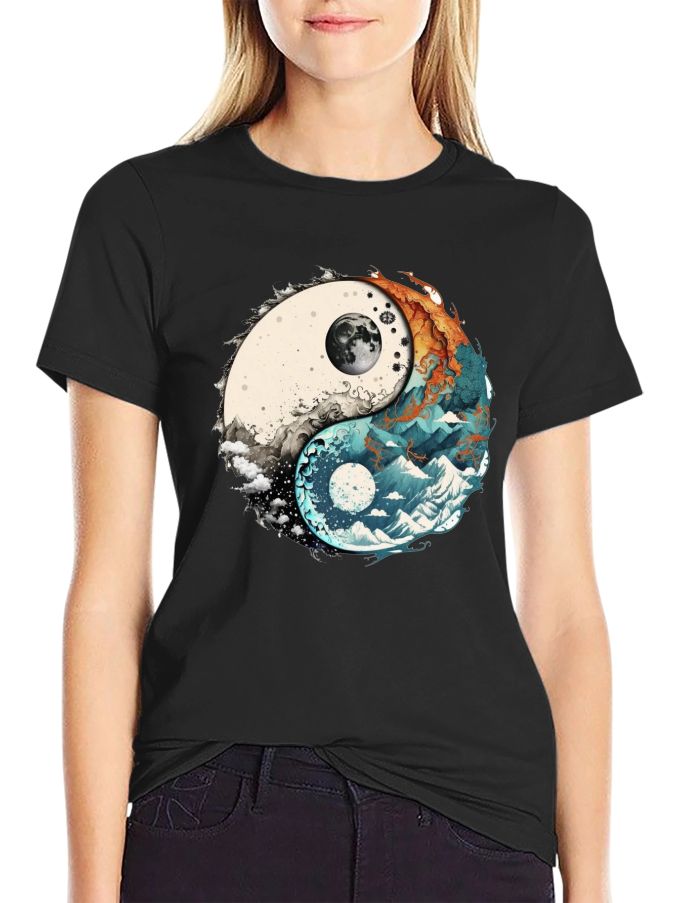 Yin Yang Nature Graphic Tee