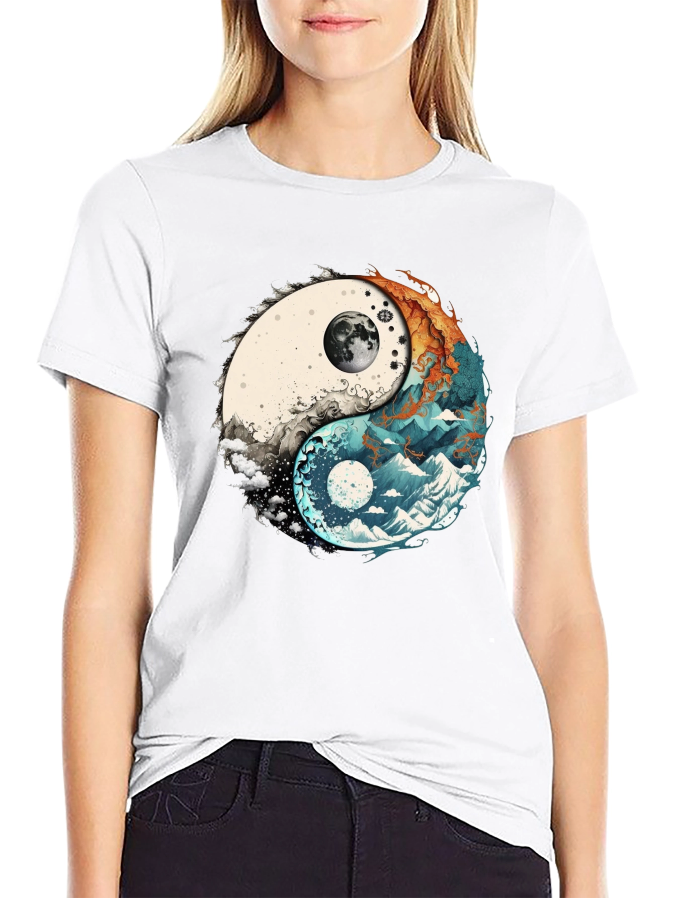 Yin Yang Nature Graphic Tee