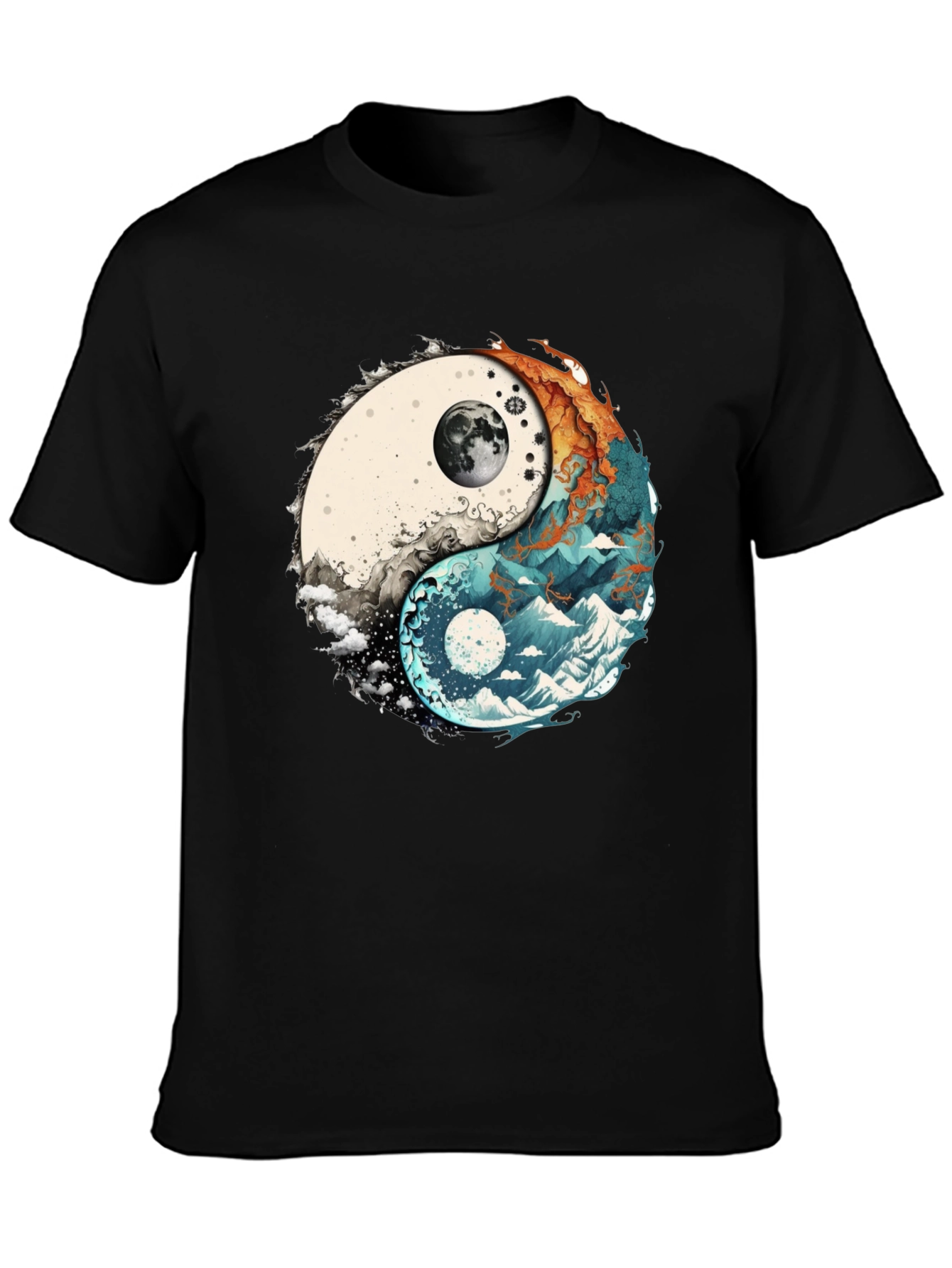 Yin Yang Nature Graphic Tee