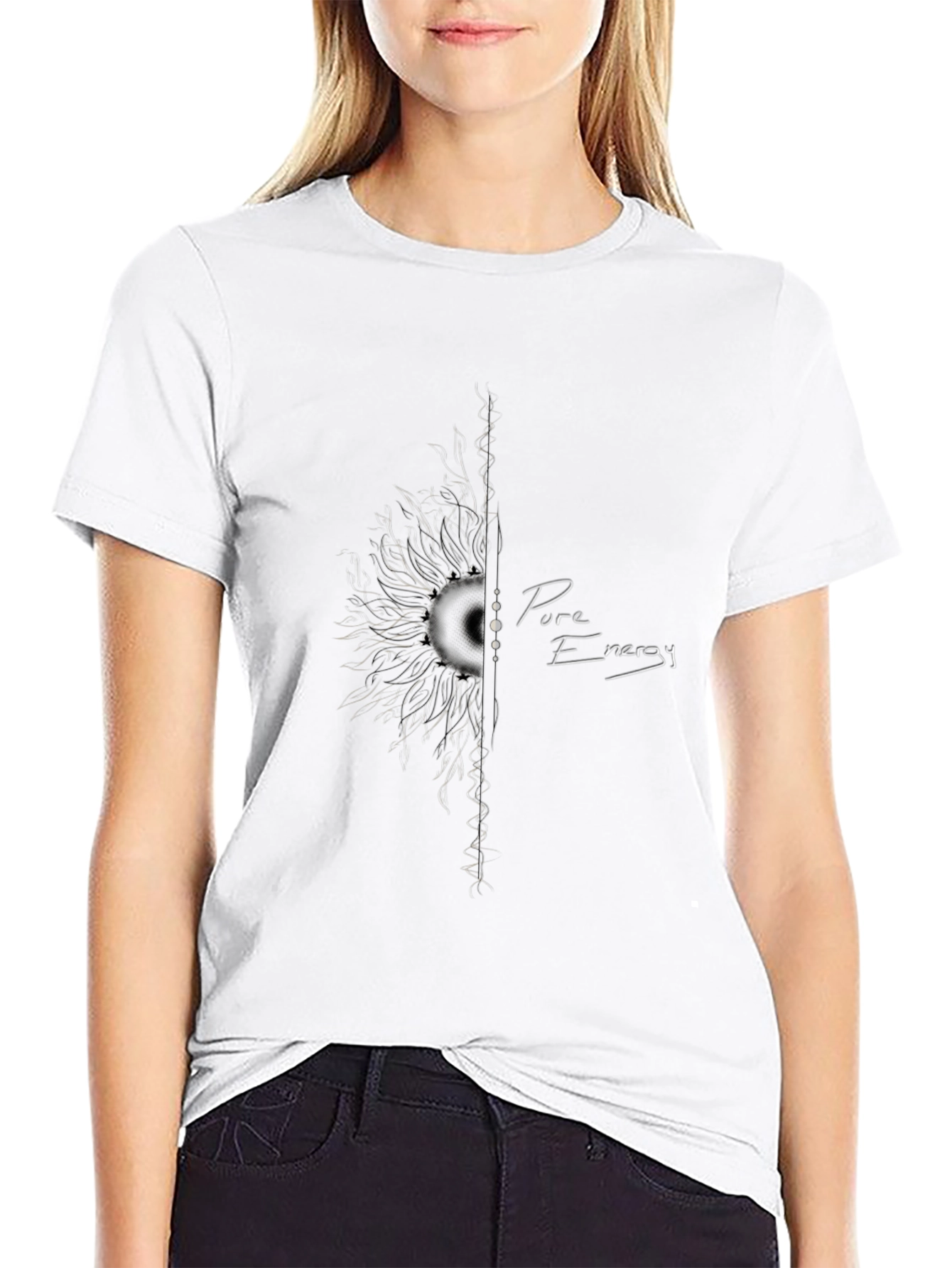 Pure Energy Graphic Black T-Shirt