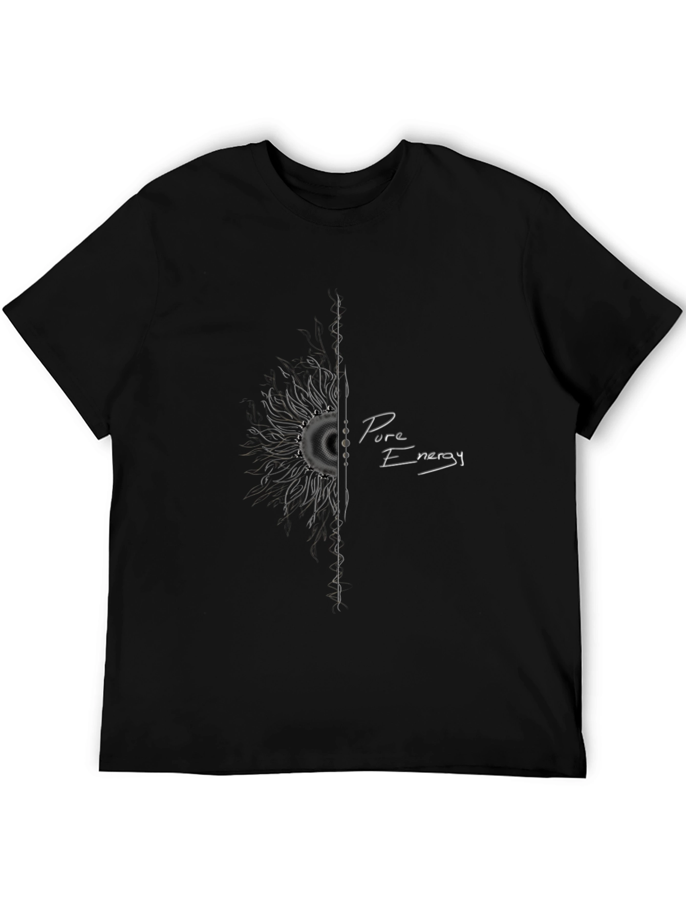 Pure Energy Graphic Black T-Shirt