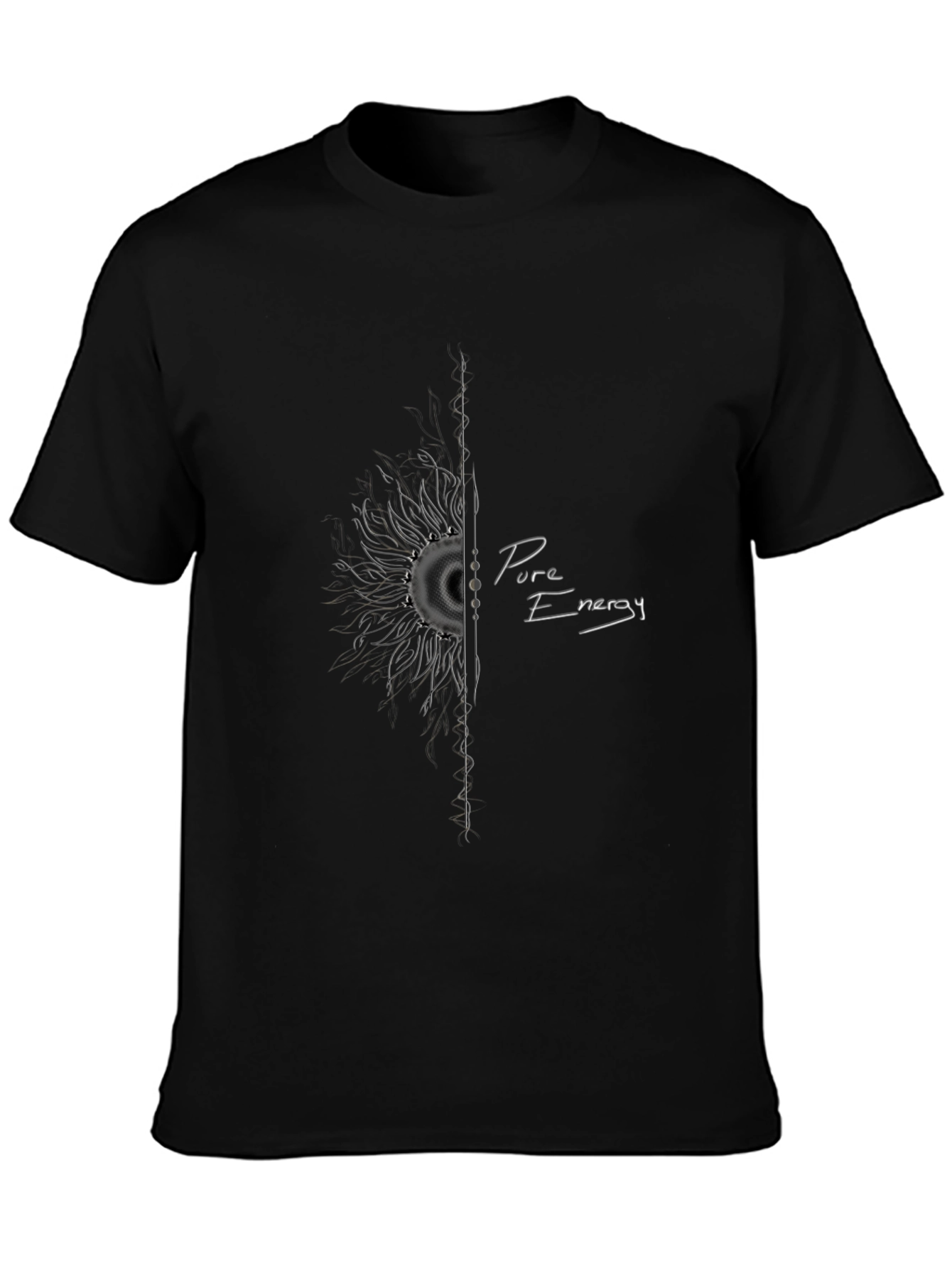 Pure Energy Graphic Black T-Shirt