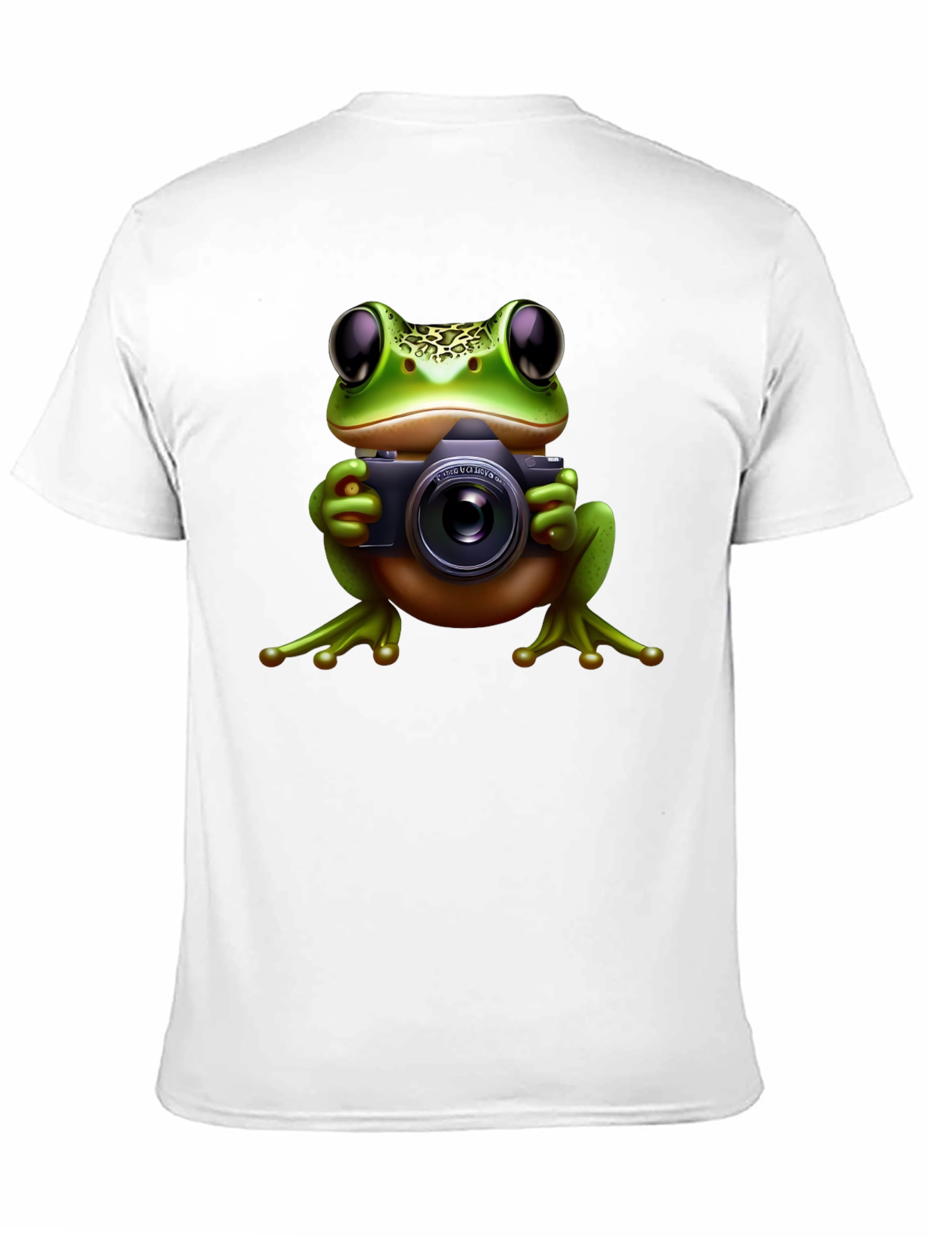 Frog Photographer Black T-Shirt
