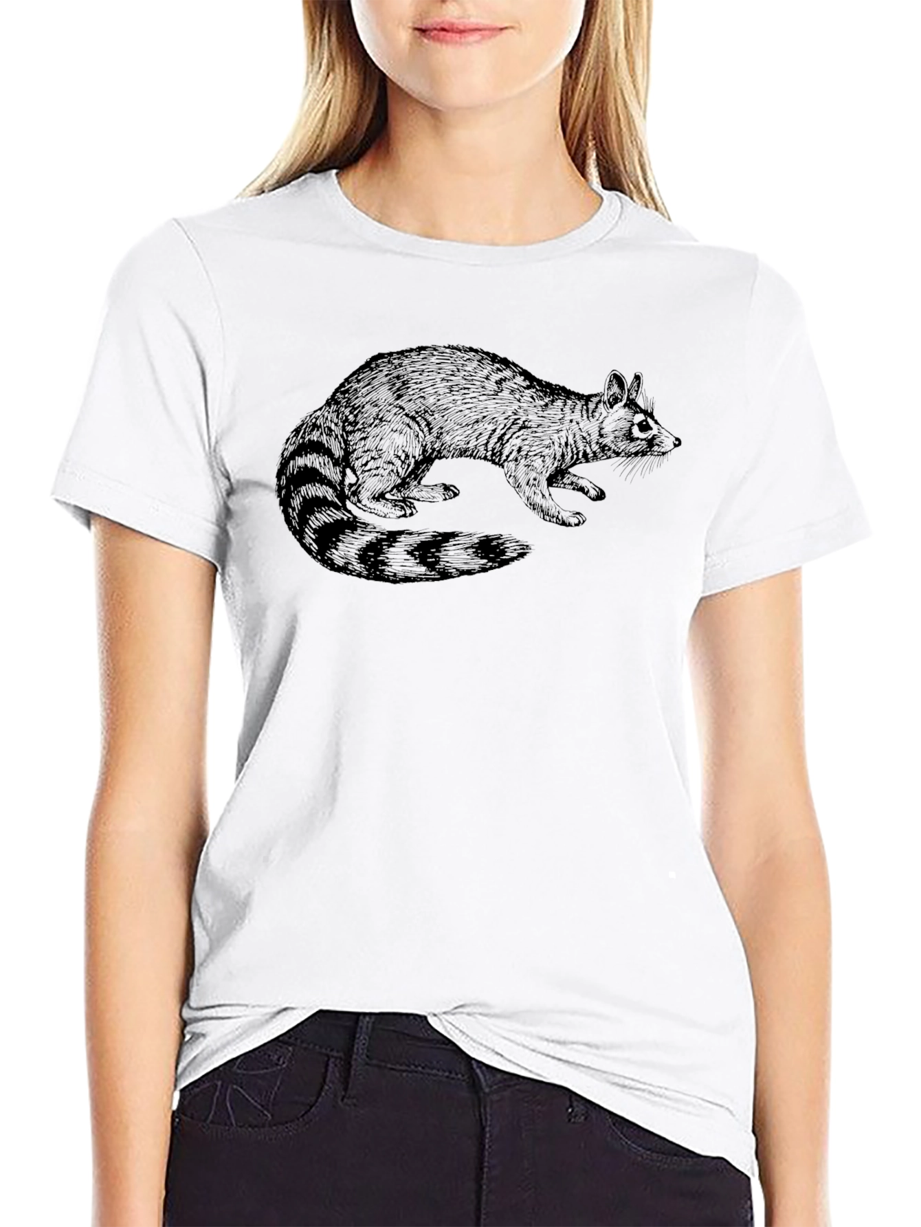 Raccoon Graphic Tee - Black Unisex T-Shirt