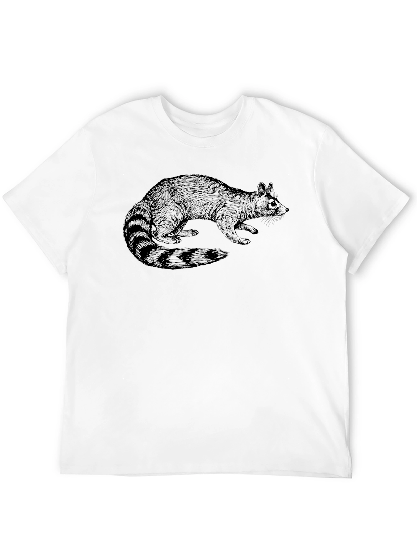 Raccoon Graphic Tee - Black Unisex T-Shirt