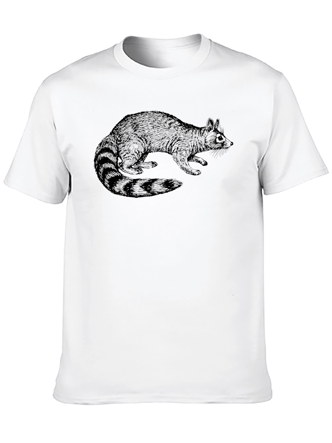Raccoon Graphic Tee - Black Unisex T-Shirt