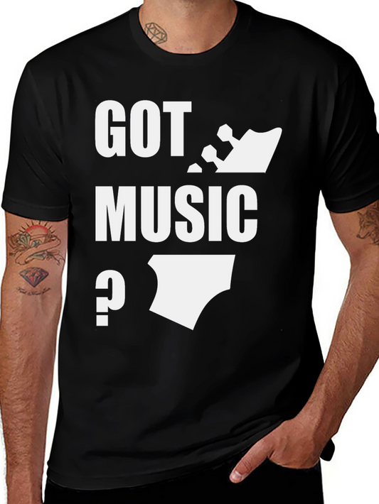 Got Music? Black T-Shirt Graphic Tee
