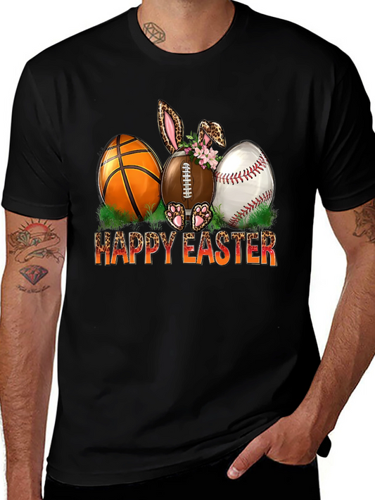 Happy Easter Sports Ball Bunny T-Shirt