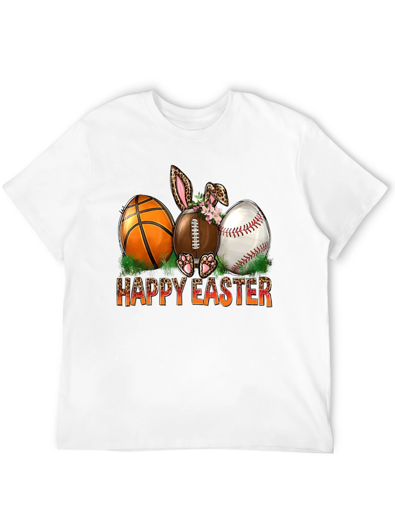 Happy Easter Sports Ball Bunny T-Shirt