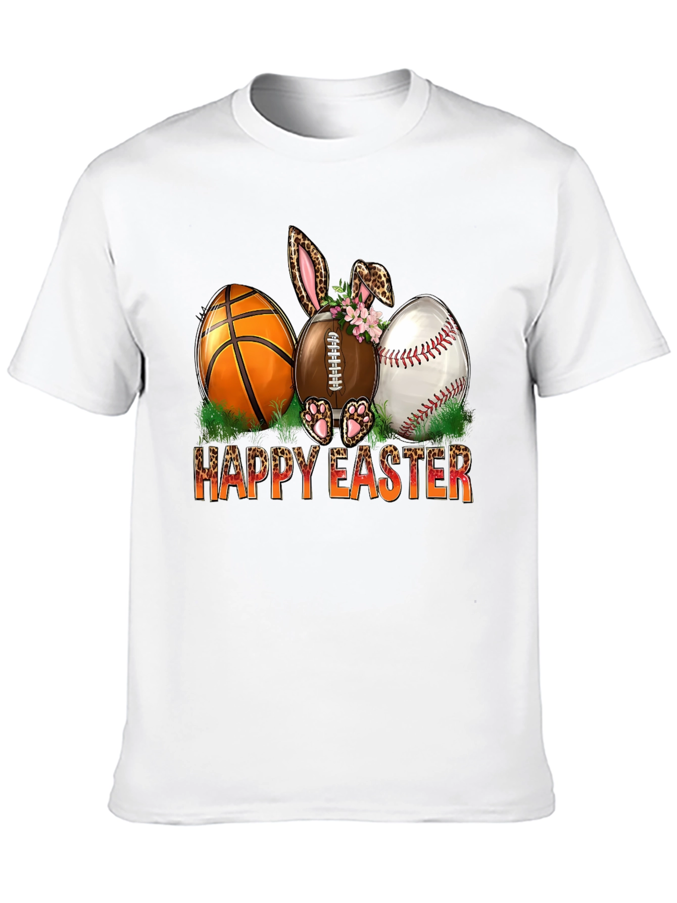 Happy Easter Sports Ball Bunny T-Shirt